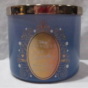 Disney Princess Blue and Gold Candle